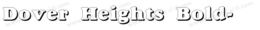 Dover Heights Bold字体转换